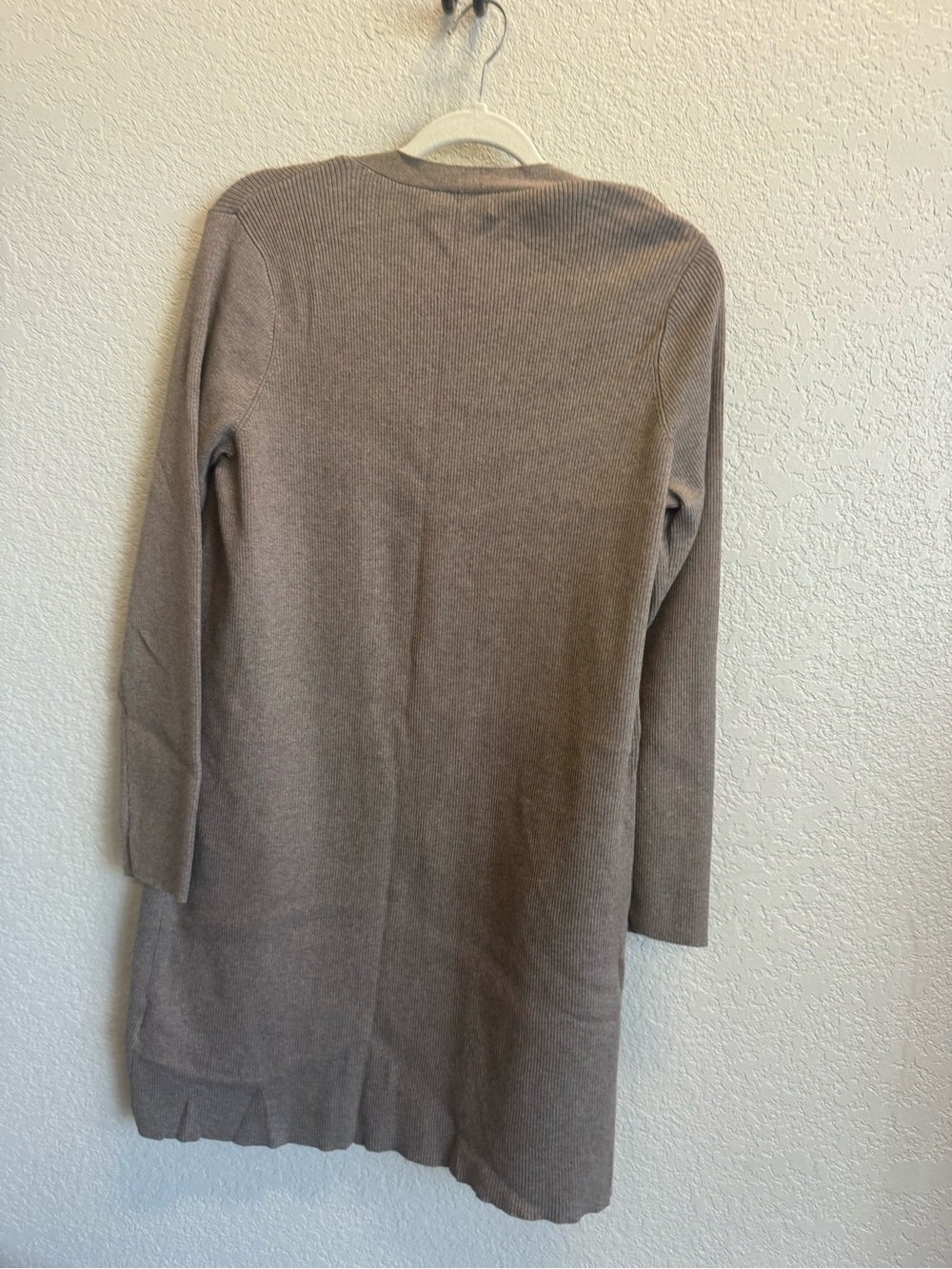 Ralph Lauren Open-Front Cardigan Sweater - Taupe - Picture 5 of 5